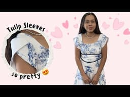 DIY DRESS USING CURTAIN PANEL FOR A BUDGET FRIENDLY [SEWING PROJECT FOR BEGINNERS] #fashion