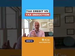 Tax Credit vs Tax Desuction. #shorts #taxcredits #taxdeduction