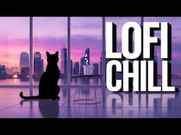 The Lonely Lofi Cat Waiting For You To Come Home | Chill Beats For Relax & Study