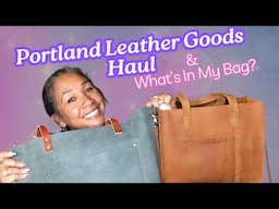 Whatʻs In My Bag WIMB - Portland Leather Goods Haul | PLG | Honeygirl K