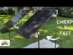 Building a Cheap and Fast Solar Panel Ground Mount