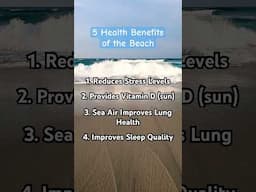 5 Health Benefits of the Beach 🏖️☀️#beach #beachlife #health