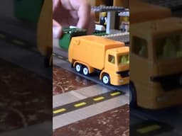 Building Fun: Watch Our Garbage Trucks Pick Up Trash In Lego City #shorts