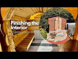 Building the Cozy Interior of Our $300 DIY Off-Grid Cedar Sauna | Pt 2