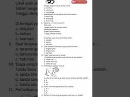 referensi soal sumatif tengah semester satu bahasa indonesia kelas 1 #trending