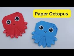 How To Make Origami Paper Octopus Toy For Kids / paper craft / Paper Craft Easy / KIDS crafts