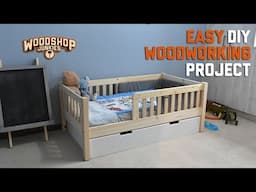 DIY Woodworking - Toddler/Kiddies Bed - My Child's First Bed