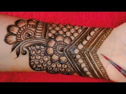 simple mehndi design easy and beautiful || new trending mehndi designs 2024 || mehandi