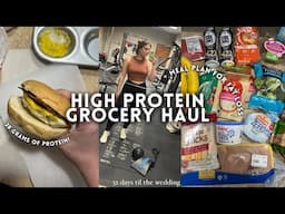 GROCERY HAUL FOR FAT LOSS, HIGH PROTEIN MEAL PLAN, 50 GRAMS OF PROTEIN BREAKFAST PREP!