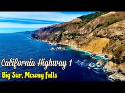 USA EP 05: RoadTrip 2024 | McWay Falls, Big Sur | California 1 | Pacific Coastline | Roving Couple