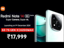 Redmi Note 14 5G Series Official India Launch Date, Price in India & Specs | Note 14 Pro | 14 Pro+ 🔥