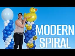 How to Make a Modern Spiral Balloon Column