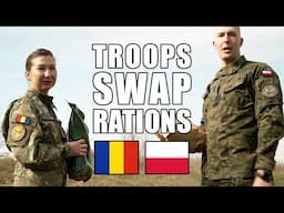 Polish 🇵🇱 and Romanian 🇷🇴 soldiers swap rations