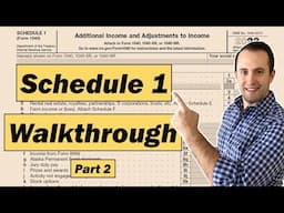 How to Fill Out Schedule 1 Form 1040 Part 2