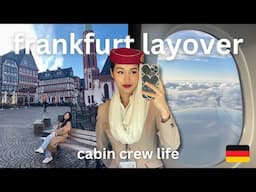 24 hours in frankfurt 🇩🇪 | flight attendant life