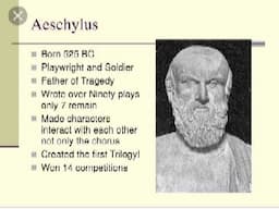 Aeschylus, The Orestia, The Persians, & The Suppliants Malayalam Explanation NET Series Video No 4