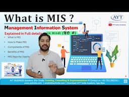 MIS, Management Information system in Hindi || MIS Full Course Video || MIS Dashboards Part 2