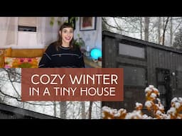 WINTER in a Tiny House in Canada