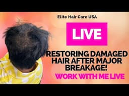 Live in the Salon: Restoring Damaged Hair After Major Breakage!