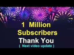 1 Million Subscribers🎉 Thank You All ( next video update ) | stock market classes | smc | smkc