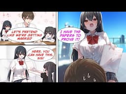 [Manga Dub] The TSUNDERE next me hates me, but her sister likes me so I pretend to marry her, but...