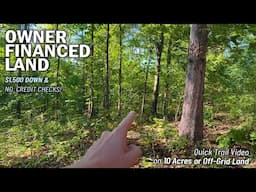 Trail Vid (10 Acres $1,500 Down!) Owner Financed Land for Sale in Arkansas - WZ03 #landforsale #land