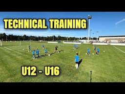 Technical Football/Soccer Training 🔥 How to Improve Dribbling and Ball Control ⚽️ U 12 - U 16