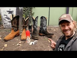 Cleaning and Conditioning Roughout and Suede Cowboy Boots