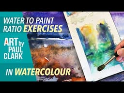 2 Water to Paint Ratio Exercises in Watercolour