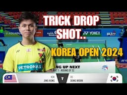 Highlight‼️Korea Masters 2024 I Day 2 JING HONG (MAS) vs DONG WOOK (KOR) ( 2-0 )