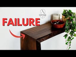 What Happened To My Custom Built Console Table?