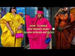 HOW TO MAKE THE TRENDY VEEKEE JAMES BUBU WITH  GATHERS AT THE FRONT(SLASH AND SPREAD METHOD)