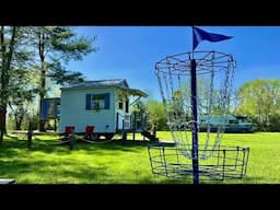 Clever/Affordable VW Bus Camp- with a Tiny House AND Tree House (Disc Golf too!)