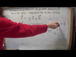 Fís 2º bach-CAMPO MAGNÉTICO: Cómo calcular radio, periodo, frecuencia, velocidad angular (1)