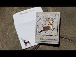 Elegant Embossed Stampin' Up! Christmas card