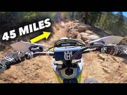 Riding 45 Miles Of AMAZING SingleTrack In CA| 2024 Husqvarna TE250