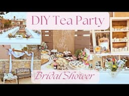 DIY BRIDAL SHOWER 🫖 TEA PARTY BRIDAL SHOWER 🌺BRIDAL SHOWER IDEAS ​⁠@SpringsSoulfulHome