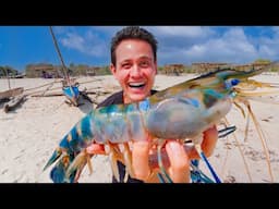 Huge SHRIMP BBQ in Madagascar!! 🦐 Street Food Tour + Avenue of the Baobabs 🇲🇬