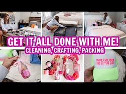 PRODUCTIVE GET IT ALL DONE WITH ME - CLEANING, CRAFTING, & PACKING