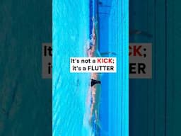 It’s NOT a kick, it’s a FLUTTER... #swimmingtips #swimming #swimtechnique