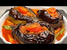 The best Turkish eggplant dish! Delicious stuffed eggplants that have conquered the world!