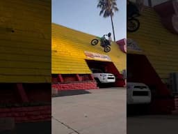 Urban dirt bike wallride!