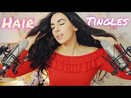 ASMR Ear To Ear Hair Brushing & Relaxing Hair Play ~ Softly Spoken asmr hair tingles