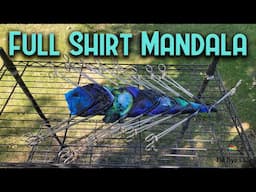 Tie Dye Designs:  Ice Dyed Full Shirt Mandala