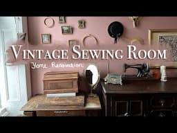 Turning the spare bedroom into a whimsical vintage sewing room!