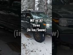 Mud Terrain Tires VS All Terrain! Which is Better in Ice/Snow?!?!