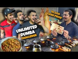 10,000 ka Dumba Eating Challenge - Rosh, BBQ, Karahi & Chapal Kabab in Lahore, Pakistan