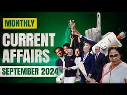 September Monthly Affairs 2024 | All competitive exams