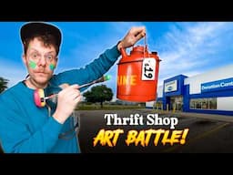 I Challenge 3 Artists to a Thrift Shop Art Battle!