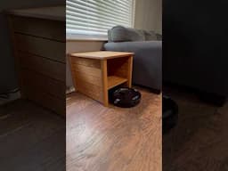 Robot vacuum garage/end table! Go check out the full build video on my channel.